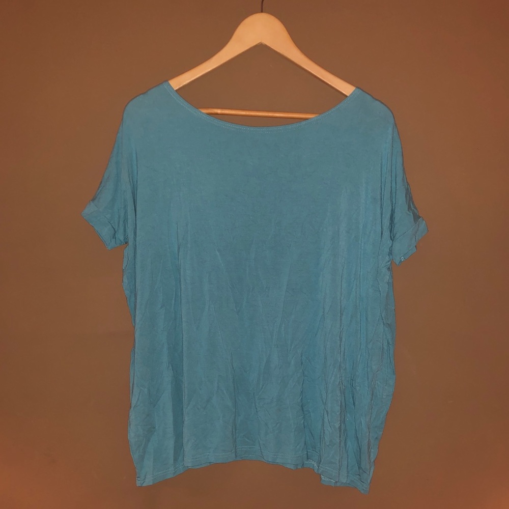 Piko Short Cap-Sleeve Blouse